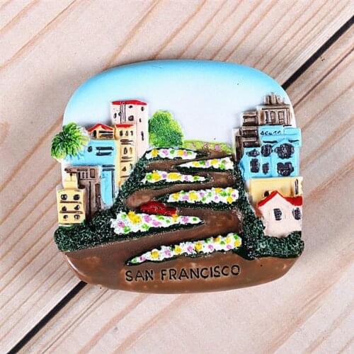 Fridge Magnet Creative Landmark Sign Refrigerator Magnet Refrigerator Decoration