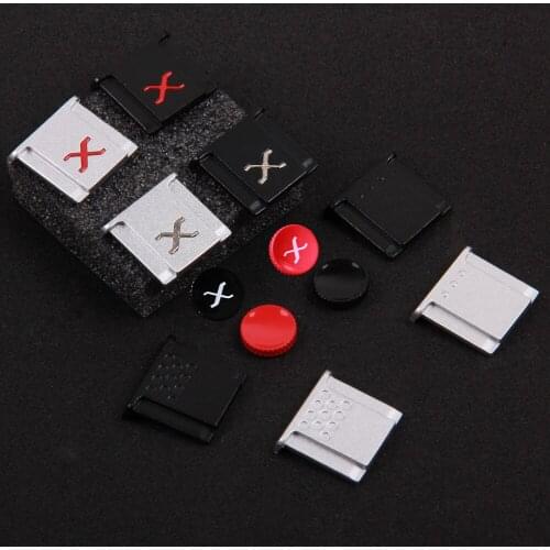 Metal Hot Shoe Adapter + Concave Shutter Button Kit for Fujiflm Fuji X-PRO3 X-PRO2 XT4 XT3 XT2 X-T30 XT20 X-E3 X-A5 X-A7 Hotshoe