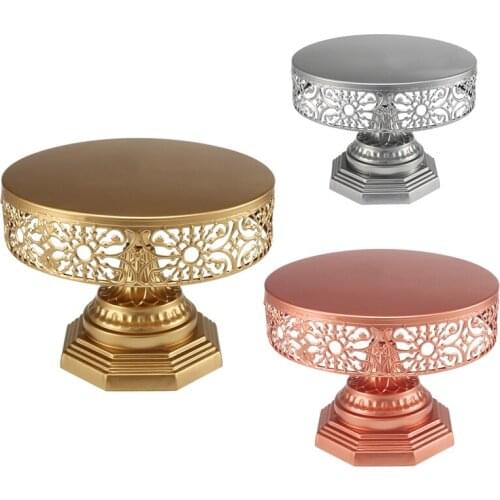 Birthday Cupcake Wedding Party Round Tray Metal Pedestal Fruits Holder Dessert Display Celebration Cake Stand