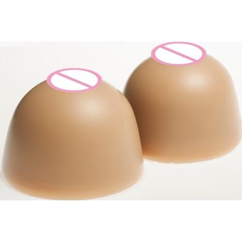 4100g/pair Big Size Fake Breast Form Cross Dress Breasts Artificial Boobs Brown round silicone breast