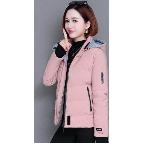 2021 New Winter Jacket Women Parkas Velvet Thick Down Cotton Padded Parka Female Jackets Woman Short Coat Warm Hooded Outwear