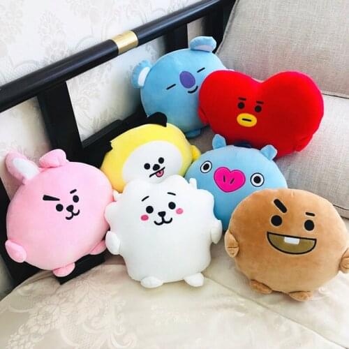 New Kpop Korean Baby Plush Pong Toys Pillow Animals Kawaii Plush Dolls Dog Rabbit Plush Exquisite Girl Body Cushion 30CM*32CM