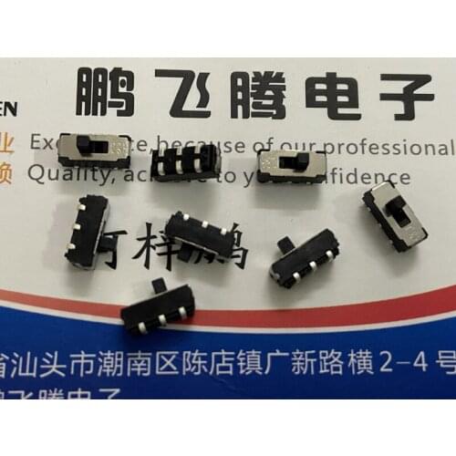 Original new 100% JS202011JCQN internal patch toggle switch 6pin 2 gear double row sliding switch vertical