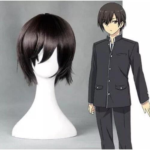 Hot heat resistant AA Party hair>>>Yuu OtosakaShort Brown cosplay wig Party wig Charlotte Cheating mad