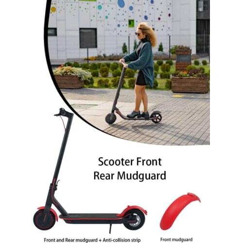 Scooter Front Rear Mudguard Anti-collision Anti-scraping Silicone Fender Replacement Part Accessory Scooter Parts
