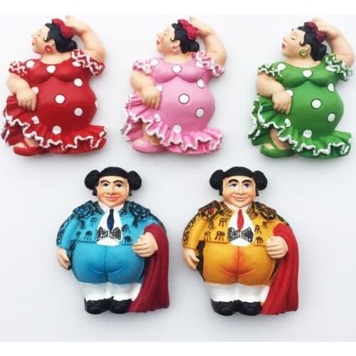 QIQIPP Spain creative tourism commemorative crafts national quintessence flamenco dance bullfighte magnet