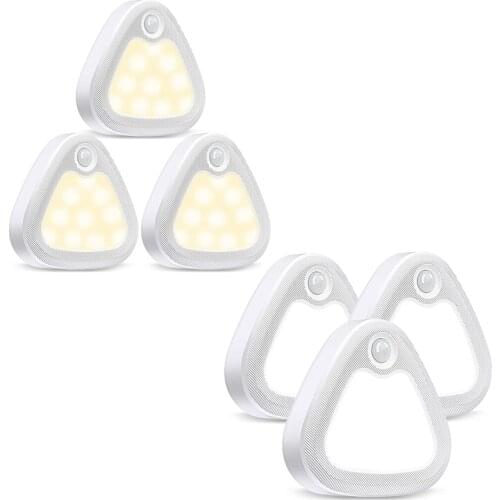 Motion Sensor Light Indoor,LED Closet Lights,Battery Operated,Night Lights for Hallway,Stairs,Entrance