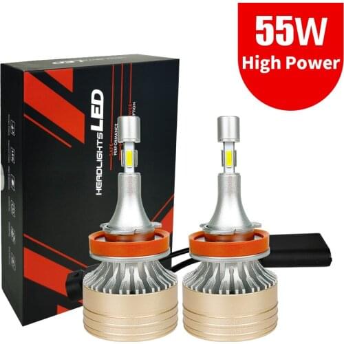 H1 H4 H7 Led Car Headlight Bulbs H8 H9 H11 9005 9012 9006 Canbus 11000LM/Pair 110W Car Lights Auto mobiles Auto Lamps 12V 6000K
