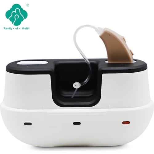 Intelligent 4 Channels Digital Hearing Aid Rechargeable 114dB Low-Noise Wide-Frequency Elderly Deaf Hearing Aids