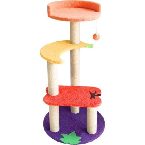 High Grade Multilayer Large Cat Climbing Frame Pet Products Toys Shelves Furniture Cat Tree House