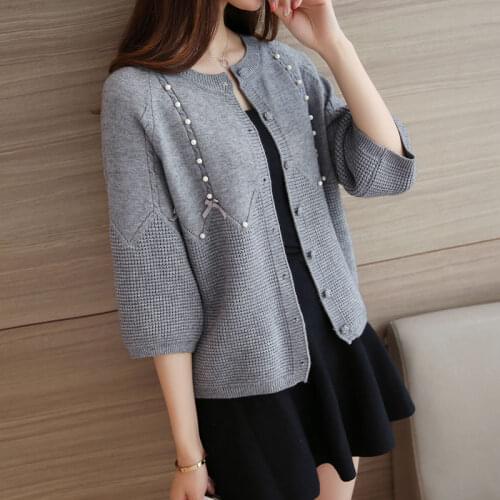 WJHKAQ Women's Knitted Cardigans