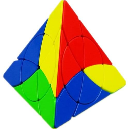 YJ 3x3 Flower Pyramid Strange-shape Magic Cube Speed Puzzle Education Profissional Childrens Tower Shape Cubes Toys