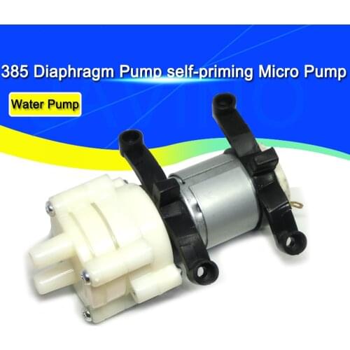 385 DC 6V-12V High Temperature resistance 100 degrees Celsius Mini Micro Water Pump diaphragm water pump vacuum pump