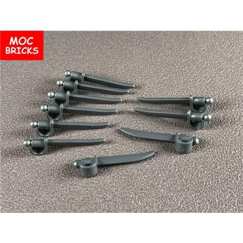 50pcs/lot MOC Bricks DIY Figure parts Weapon Knife Cutter Sword Tool fit with 2530 Building Blocks Toys for children Xmas Gifts