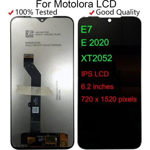 6.2 inches For Motorola Moto E 2020 XT2052 LCD Display Touch screen Display Digiziter Assembly For Motorola Moto E7 LCD