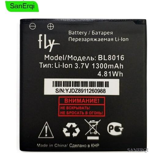 For Fly BL8016 battery BL 8016 Cell Phone Rechargeable Li-ion battery 3.7V 1300mAH High Quality
