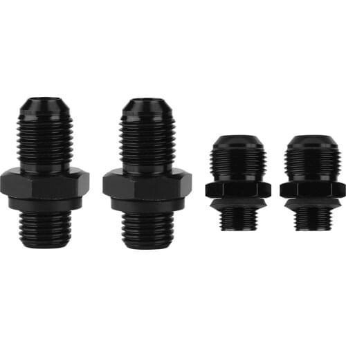 Car -6 AN/-8 AN Transmission Oil Cooler Adapter Fittings for GM Turbo 350 400 700R 4L60E Aluminum Oil Cooler Adapter Fittings