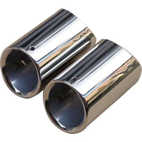 Stainless Steel Tail Muffler Exhaust Rear Tailpipe Tip Fit For BMW 5 Series 528i 530i 535d 535i 520 525 F10 F18 2011-2016