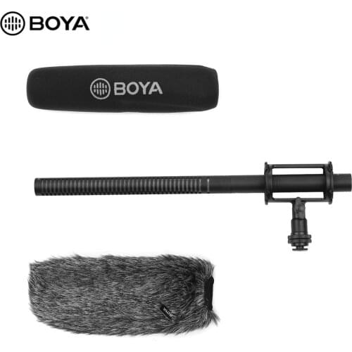 BOYA Professional Supercardioid Condenser Camera Microphone Mic for Video Recording Intervidew Broadcast for All DSLR Camera