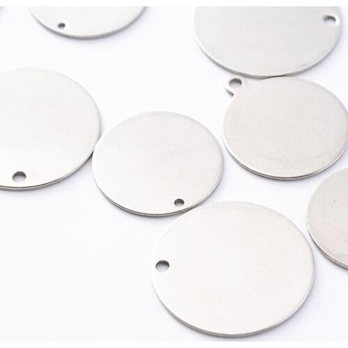 Stainless steel tail chain tag small pendant diy small tag jewelry hair accessories earrings earrings accessories necklace