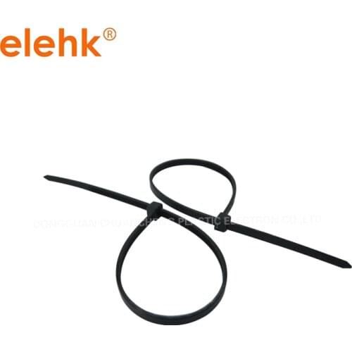 Black Self Locking Nylon Cable Tie Nylon Fasten Zip Wire Wrap Strap 100pcs 4.8x380mm