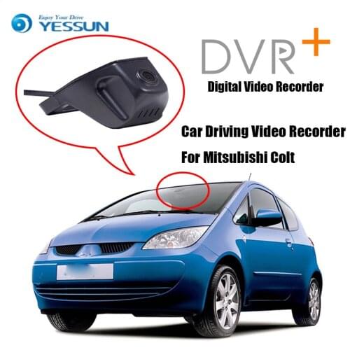 YESSUN Car DVR Digital Video Recorder for Mitsubishi Colt Not Reverse Parking Camera Front Camera Dash HD 1080P