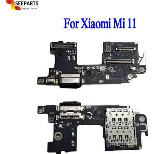 For Xiaomi Mi 11 USB Charging Port Flex Cable Mi 11 Charger Port Dock Plug Connect Board