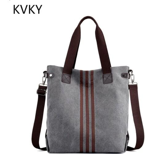 Canvas Women Bag Vintage Handbags Female Shoulder Bags Designer Ladies Crossbody Lady Messenger Bag Casual Tote Bolsa Feminina