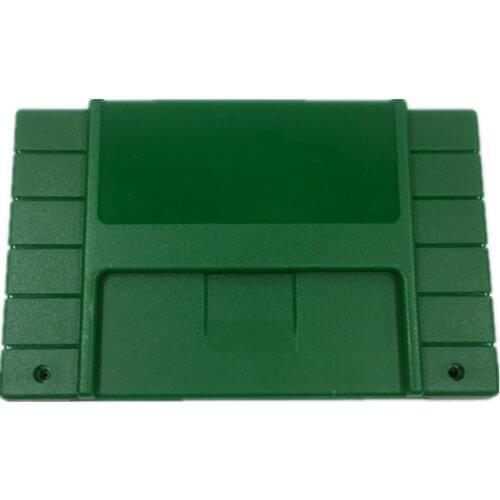 ArmyGreen color Game Cartridge Replacement Plastic Shell For NTSC SNES game card 16BIT game card Shell