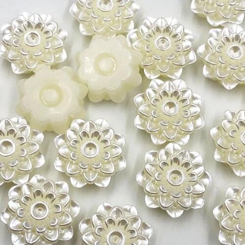 20pcs/pack White Beautiful 20mm Artificial Pearls Beads Garland Flowers DIY Wedding Party Decoration Products Supply