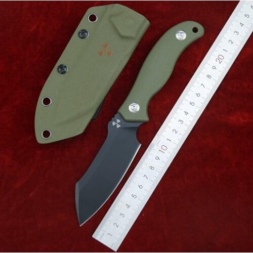 LEMIFSHE JR4110 integrated fixed DC53 blade G10 handle outdoor camping hunting survival pocket kitchen fruit knife EDC tool
