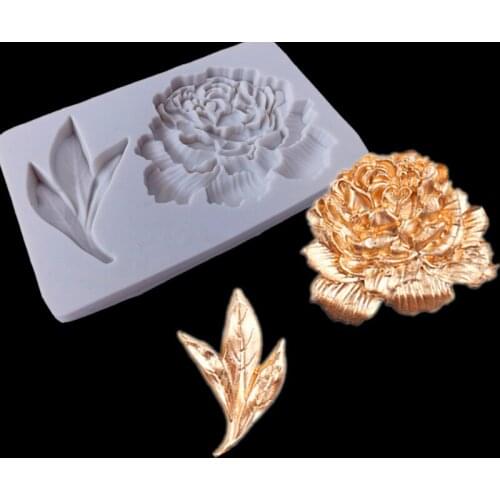 KLM flower leaf type Resin infusion silicone diy epoxy resin mold cake decoration accessories tools clay tools chocolate tools k