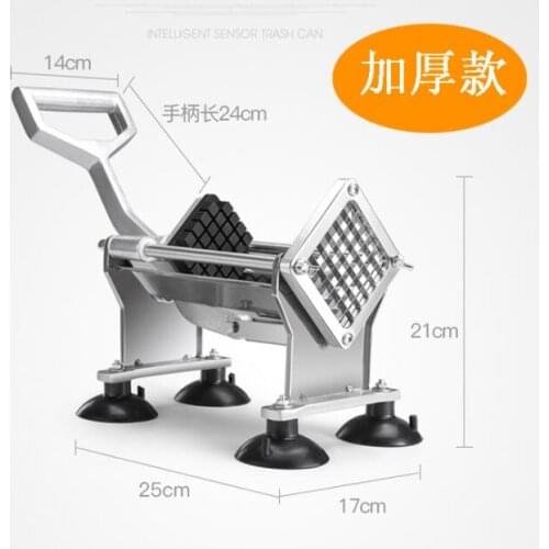 Manual potato cutting machine, commercial Household potato, radish, cucumber, onion cutting machine, 7,10, 14mm blade