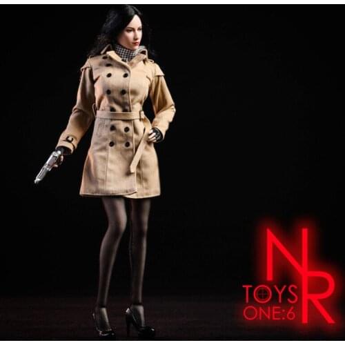 1/6 Scale Female Costume Clothes Ada Trench Coat Model For 12 inches Action figure Doll NRTOYS NR19