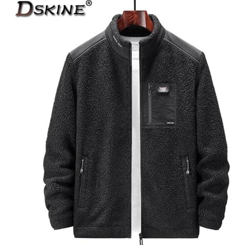 Mens Autumn Casual Jacket Parka Coat Mens Winter 2021 New Outdoor Teddy Cashmere Outwear Thick Warm Bomber Military Jacket Men
