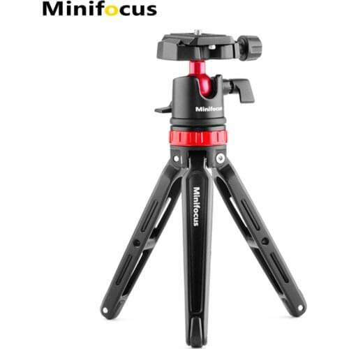 Tabletop Tripod Mini Desktop Travel Tripod Aluminum Alloy w 360 Degree Ball Head QR Plate Portable for Camera DSLR Phone Gopro