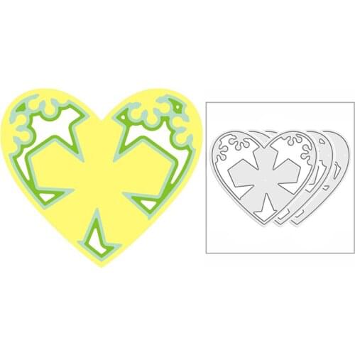New 2021 Layered Floral Berry Heart Metal Cutting Dies for DIY Scrapbooking and Card Making Decorative Embossing Craft No Stamps