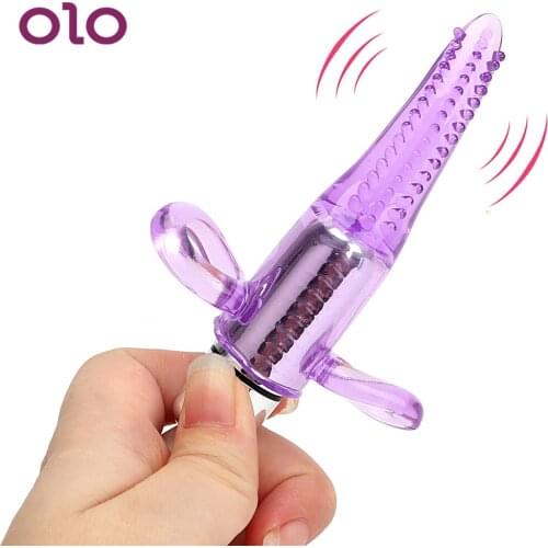 OLO Tongue Vibrator Oral Licking Finger Thorny Vibrating Toys G Spot Massager Clitoris Stimulator Sex Products for Women