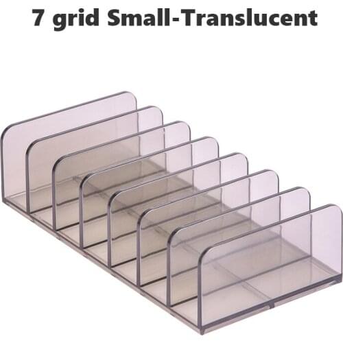 7 Grids Clear Acrylic Eyeshadow Compact Drawer Organization Divider Makeup Storage Box Transparent Slot Cosmetics Case