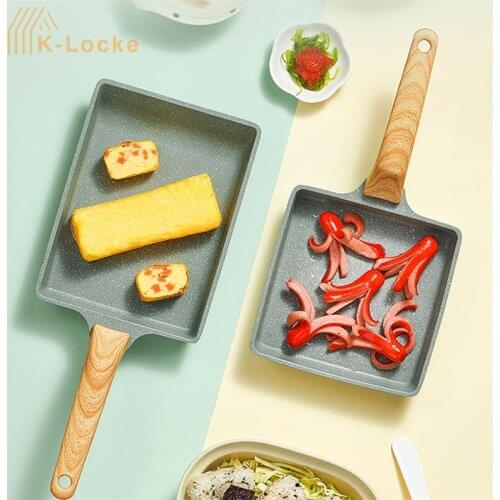 Frying Pan Tamagoyaki Omelette Non-stick Pan Fry Egg Pan Pancake Maifan Stone Omelette Pot Multi-function Home Breakfast Pan
