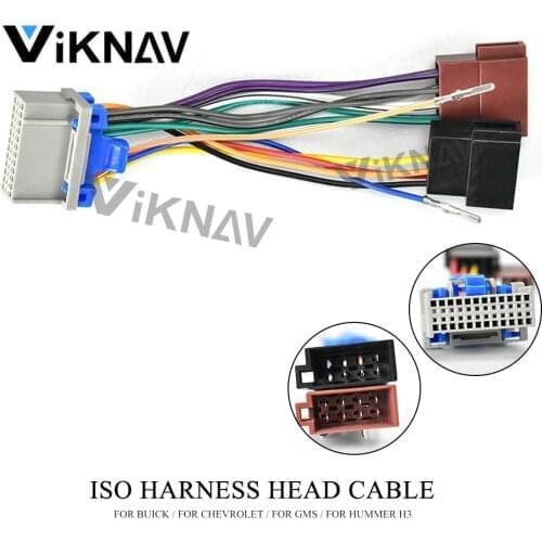 Wiring Harness Connector ISO Radio Adapter for-BUICK for-CHEVROLET for-GMS for-HUMMER H3 Lead Loom Cable Plug 12-142
