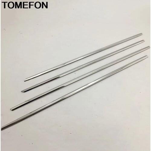 TOMEFON For Honda Accord 2018 2019 10th Modified Window Bright Sequin Moulding Cover Trim Exterior Accessories Stainless Steel