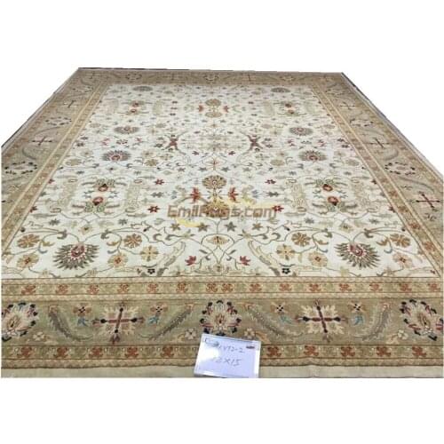 Turkish Rug Antique Chinese Hand-made Wool Home Decor For Living Room Tribal Style The Plant Design Wool Knitting Carpets