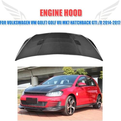 Carbon Fiber Front Engine Hood Bonnet Trunk Cover for Volkswagen VW Golf7 Golf VII MK7 Hatchback GTI R 2014 - 2018
