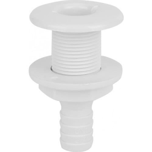 Exhaust Manifold 3/4in Plastic Marine Thru Hull Exhaust Fittings Boat Drain Outlet Plug White exhaust boat accessories marine