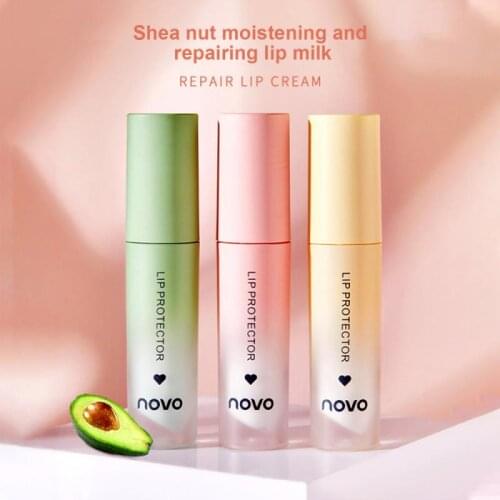NOVO Liquid Lipstick Shea Butter Nourish Repir Lip Lines Lip Cream Moisturizing Gentle Lip Balm Lip Care Lip Makeup TSLM2