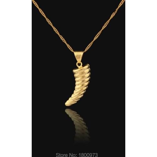 Gold Moon Pendants & Necklaces18K Gold Color Filled fashion Jewelry For Women Men Girls Boys With 45cm /60cm chain