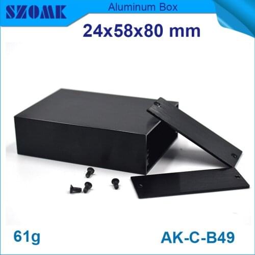 10pcs/lot top sales electrical aluminum housing enclosure anodizing control box 24*58*80mm