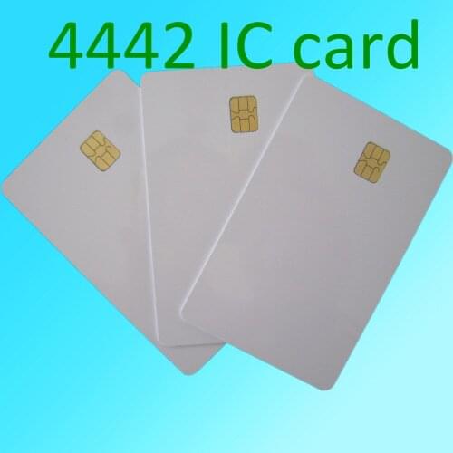 10pcs White SLE4442 contact chip pvc smart card