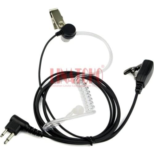 2 pin air tube ear earpiece mic two way radio GP308 GP350 GP2000 walkie talkie headphone headset